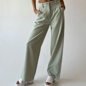 Princess Polly Archer Trousers Pants Green